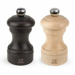 Nouveau 🎁 Duo Moulin à Poivre et à Sel Bistro 10 cm Chocolat et Naturel Peugeot 🌟