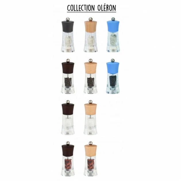 Grosses soldes 💯 Moulin à Poivre Oléron 14 cm Transparent-Bois Naturel Peugeot 🥰 – Image 3