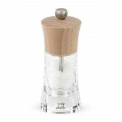 Meilleure vente 👍 Moulin à Sel Oléron 14 cm Transparent-Bois Naturel Peugeot 👍