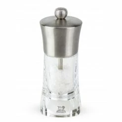 Grosses soldes 👍 Moulin à Sel Ouessant 14 cm Transparent-Inox Peugeot 👍
